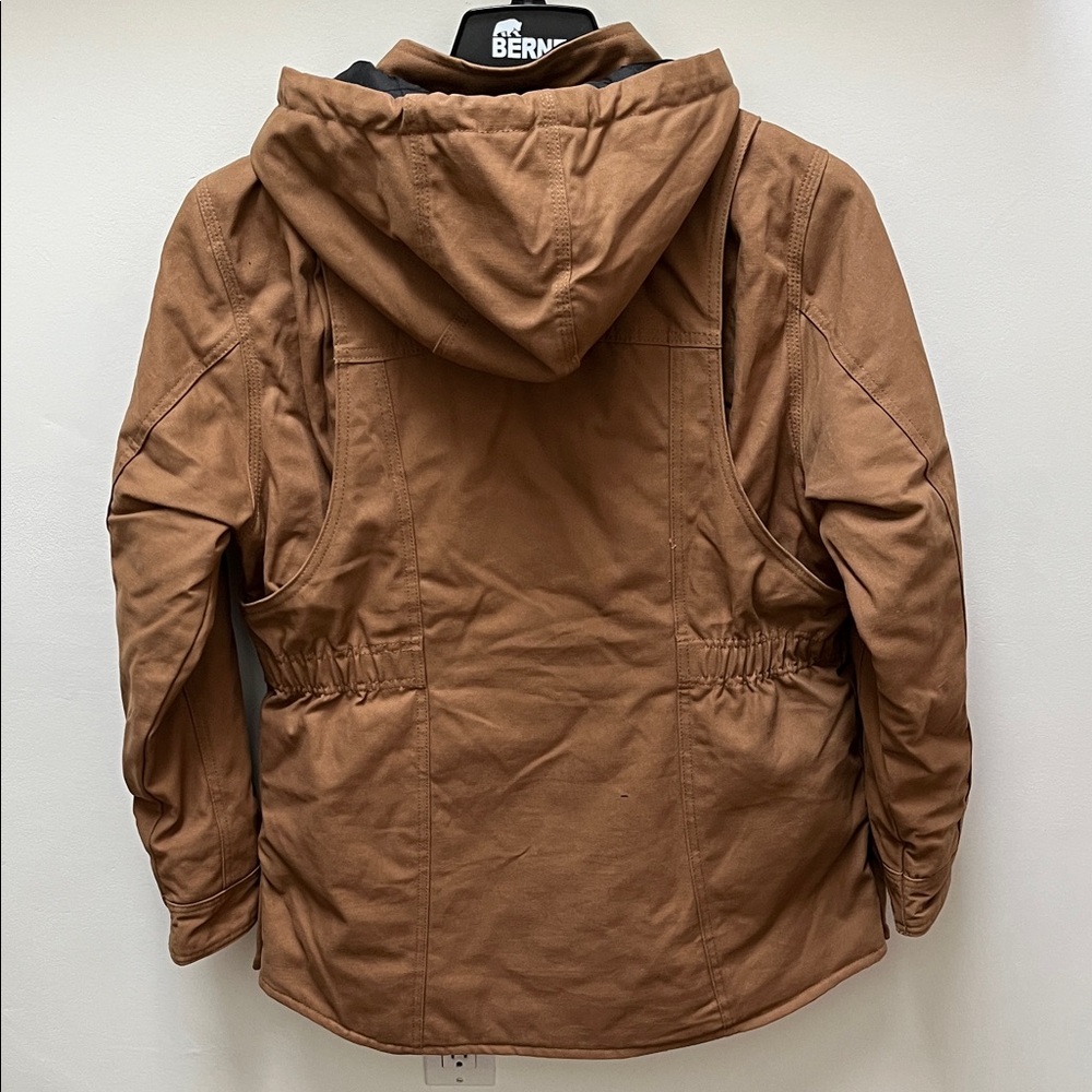 NWT Berne Insulated Quilted Canvas Hooded Jacket - Picture 6 of 11